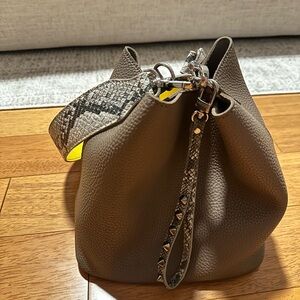 Find Kapoor Taupe Bucket Bag